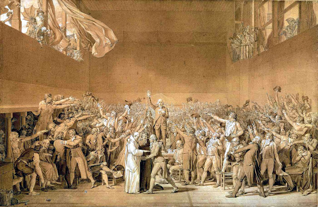 The Tennis Court Oath image from the Reasoned Perspecties.